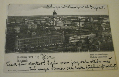 Helsinki, kaupunkinäkymä uudesta palotornista, mv pk,p. 1902