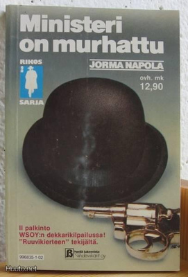 Jorma Napola: Ministeri on murhattu, Vv-81. 156 s. Nid.