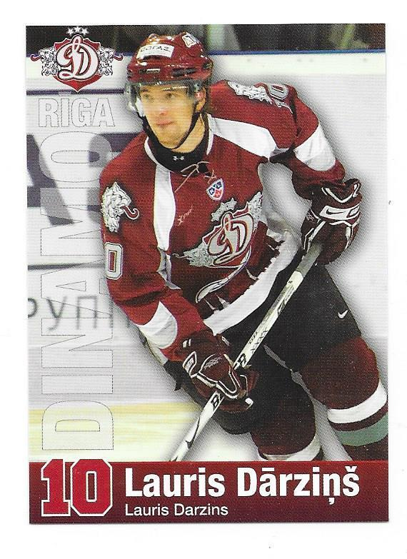 2008-09 Dinamo Riga TeamIssue #6 Lauris Darzins ex Ilves