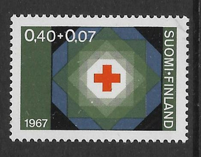 Punainen risti 1967 0,40+0,07 (LAPE 632) **