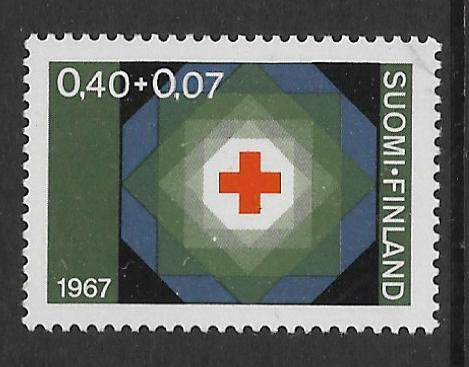 Punainen risti 1967 0,40+0,07 (LAPE 632) **
