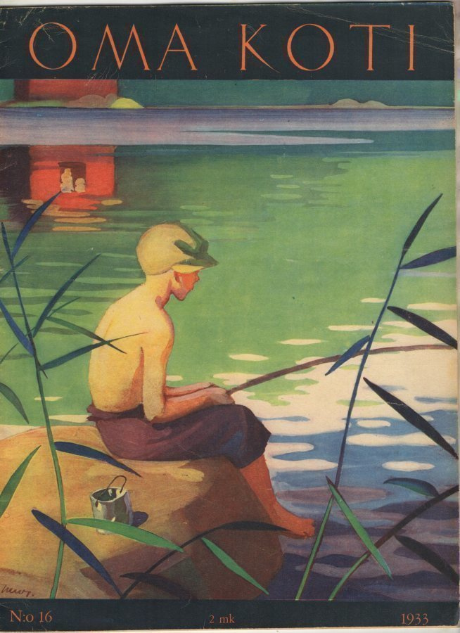 OMA KOTI n:o 16 1933 Kansi design Martta Wendelin.