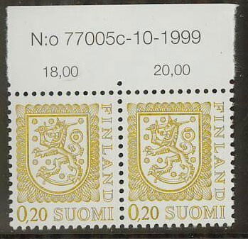 1977 M975 20p nro-pari 77005c-10-1999 ++