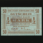 Saksa Notgeld 1/2 Mark, Schivelbein 1918 - pikkukuva 1