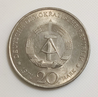 Itä-Saksa 20 Mark 1971, Ernst Thälmann