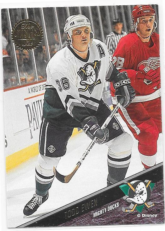 1993-94 LEAF #427 Todd Ewen Anaheim Mighty Ducks GOONI