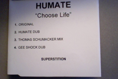 HUMATE  ::  CHOOSE LIFE :: 4 VERSIONS  CD  MAXI PROMO  2000