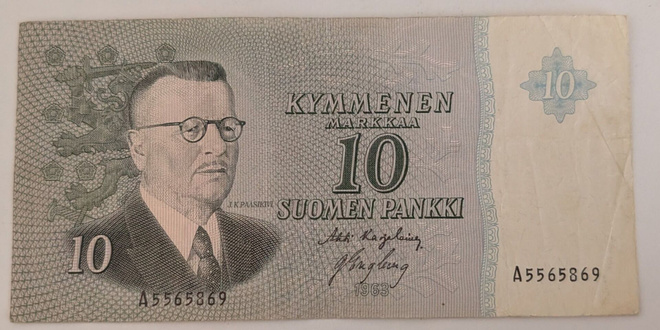 10 Markkaa 1963 ilman Litt A5565869