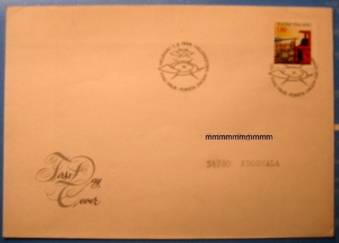 FDC-4kpl 1.2.1988 Vihkomerkit V 10stä. (470)