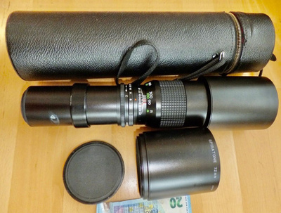 VANHA Objektiivi Spiratone Telephoto Plura-Coat 400mm 1:6.3