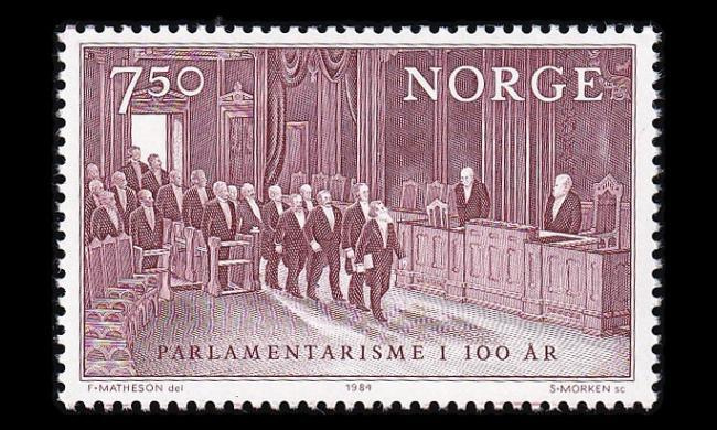 Norja 913 ** Parlamentarismi 100v (1984)