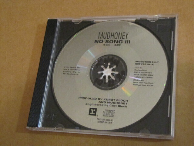 Mudhoney No song III edit 4:00 cd single promo US 1993