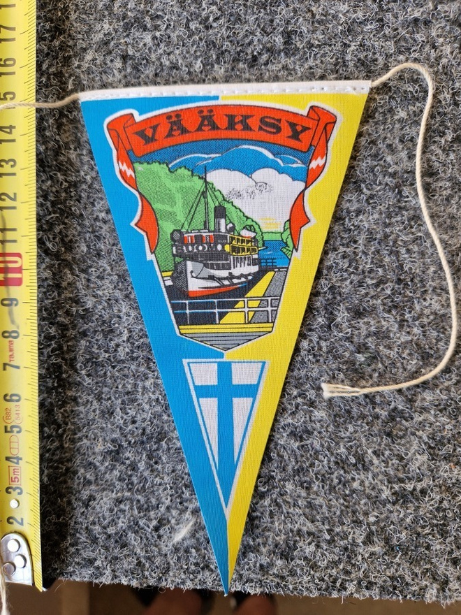 Vääksy vintage pieni matkailuviiri