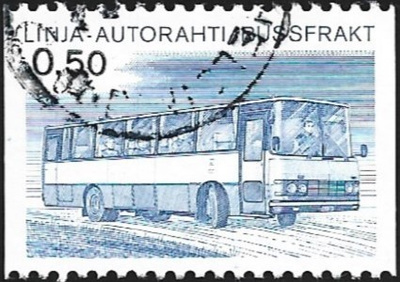 1981 AP 14  sininen 0,50 mk leimattu LaPe AP 14