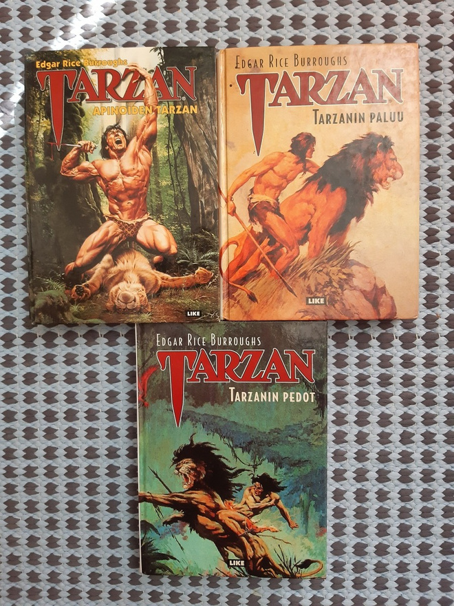 Burroughs Tarzan 1-3 UUDET PAINOKSET! HYVÄT!!