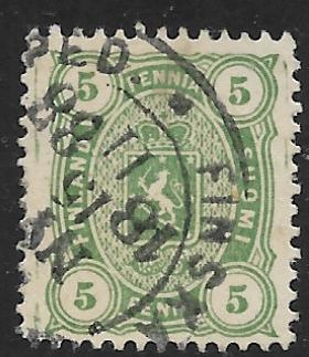 Nelilukuiset 1885 5p (LAPE 20) O