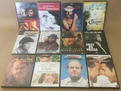 Jack Nicholson -leffoja 12 kpl DVD