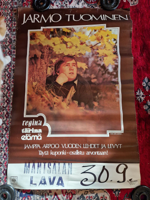 Jamppa Tuominen Vintage Keikkajuliste.Mäntsälän Lava
