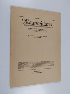 Maanmittaus 1-2 vihko/1966 : aikakauskirja maanjako- ja k...