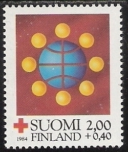 1984 Punainen Risti 2,00 + 0,40 mk ** LaPe 945