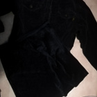 H&M-samettitakki 140 cm & Logg-hame koko 128 cm mustat (1+1) - pikkukuva 2