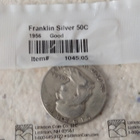 Franklin Silver 50c 1956 Good - pikkukuva 1