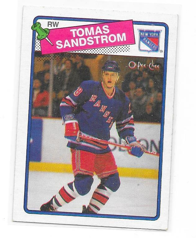 1988-89 OPC #121 Tomas Sandström New York Rangers