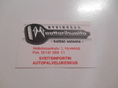 TT Etiketti Hyvinkää Moottorihuolto