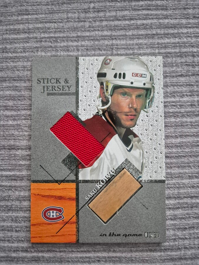 Saku Koivu - In the Game 2004-05 - Stick & Jersey