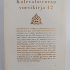 Kalevalaseuran vuosikirja 42 - pikkukuva 2