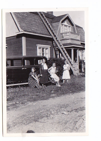 VANHA Valokuva UPEA Auto 1930-l 6 x 9 cm