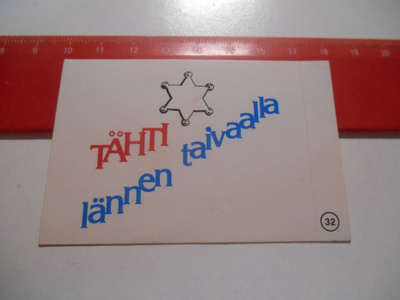 K13 Jenkki Tarris #32 Tähti lännen taivaalla