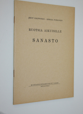 Judit Kauppinen : Ruotsia aikuisille : Sanasto