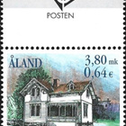 Ål 2000 Arkkitehtuuria 3,80 mk välilöpari logo ** LaPe 179 - pikkukuva 1