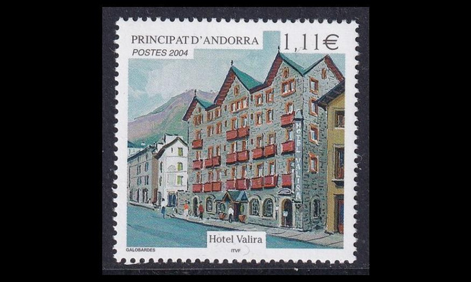 Andorra Fr 614 ** Hotelli Valira (2004)