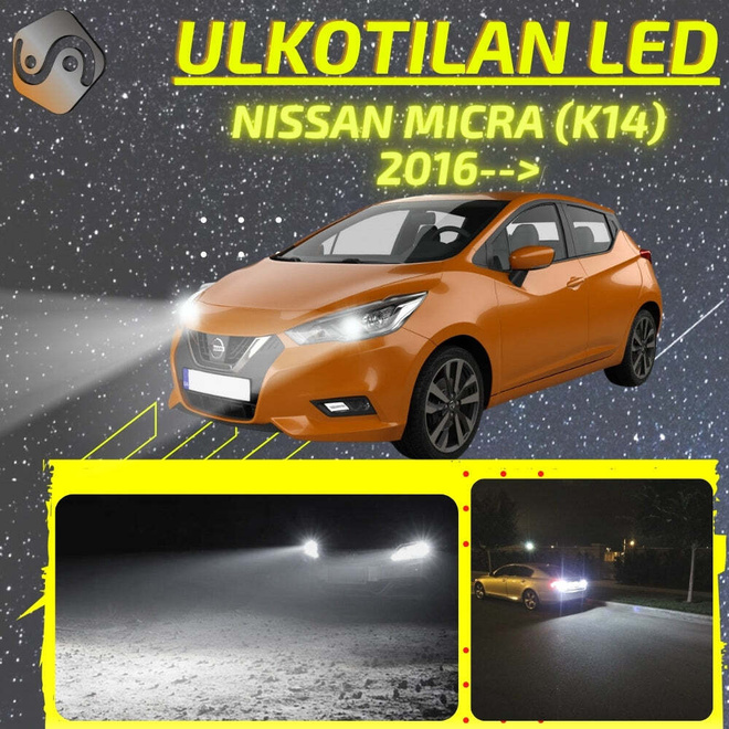 MICRA (K14) 2016--> Ulkoiset LED -valot