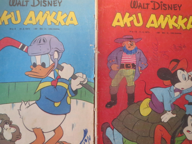 Aku Ankka # 8, 15, 22, 29, 30, 38 ja 49/1973