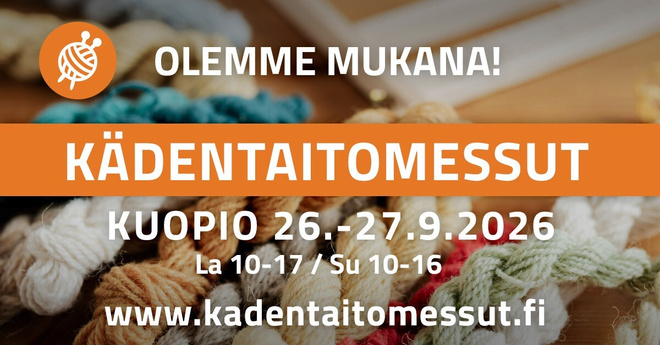 Kuopion Kädentaito- ja Hyvinvointimessut 2026 2 lippua