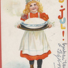 Jenny Nyström Tyttö kantaa puurokuppia - pikkukuva 1