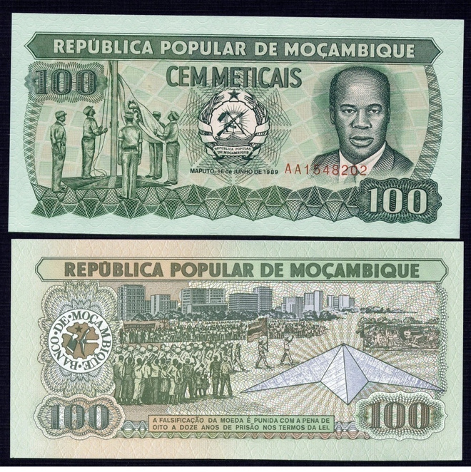 Mozambique 100 Meticais 1989 P-130 UNC  X-0249