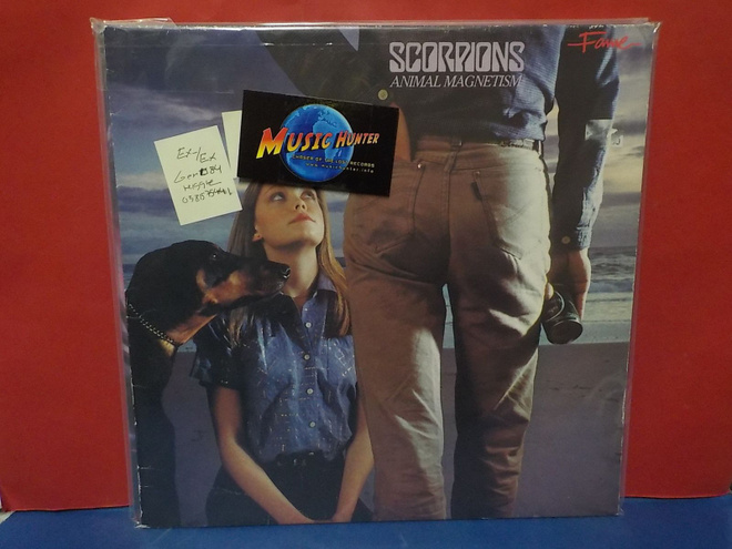SCORPIONS - ANIMAL MAGNETISM EX-/EX GER -84 PRESS REISSUE LP