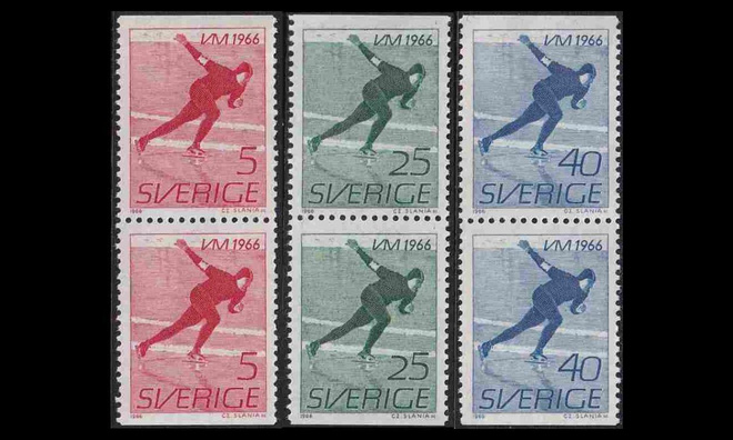 Ruotsi 546-8DD ** Luistelun MM-kilpailut (1966)