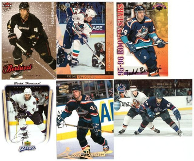 6 x TODD BERTUZZI Islanders, Ducks, Canucks