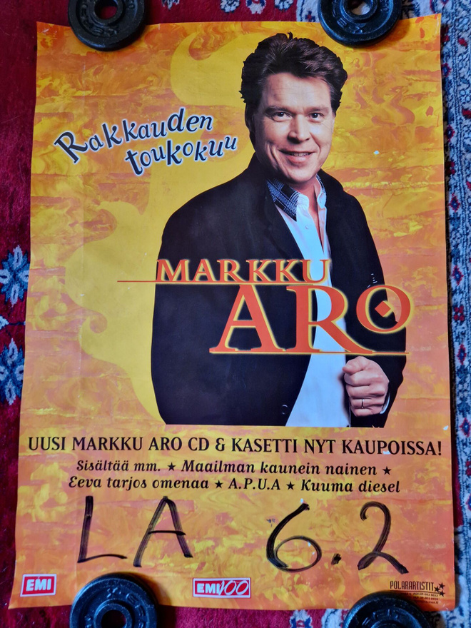 Markku Aro rakkauden toukokuu Keikkajuliste 70×50cm