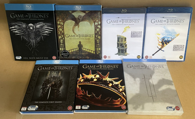 Valtaistuinpeli (The Game of Thrones) kaudet 1-7 Blu-ray
