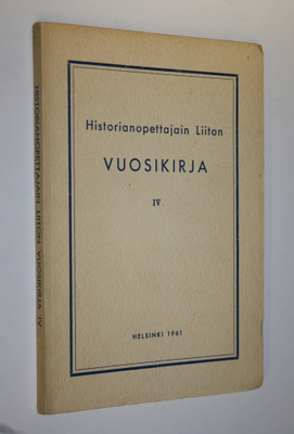 Historianopettajain liitto vuosikirja IV 1961