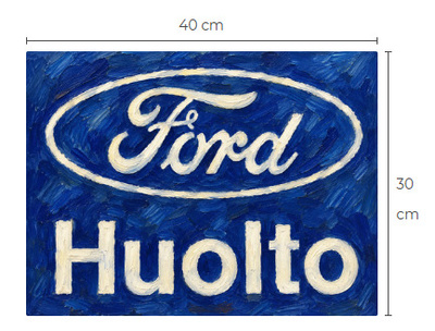 Uusi Ford huolto traktori alumiinitaulu 30 cm x 40 cm