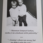 lapsia,tyttö ja poika,mustavalk. uusi kortti - pikkukuva 1