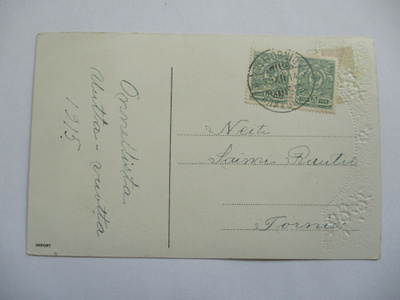 1918 Tornio sekapostite paikalliskortilla