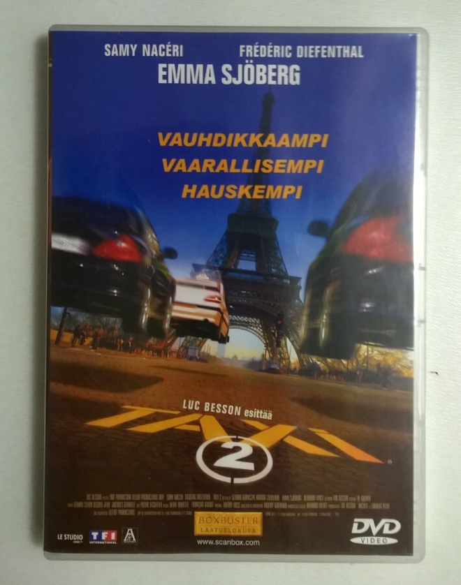 dvd, Taxi 2 (Samy Naceri, Emma Sjöberg) [toiminta, komedia]